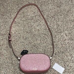 Kate Spade Rose sparkle Glitter Crossbody Bag - nwt